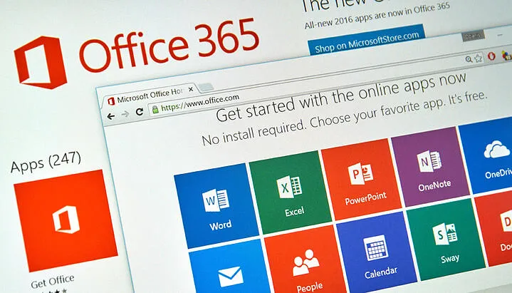 Microsoft Office 365 application open on a browser screen. (1)